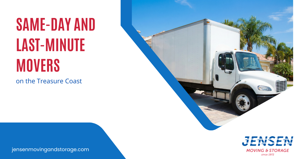 Same-Day and Last-Minute Movers on the Treasure Coast